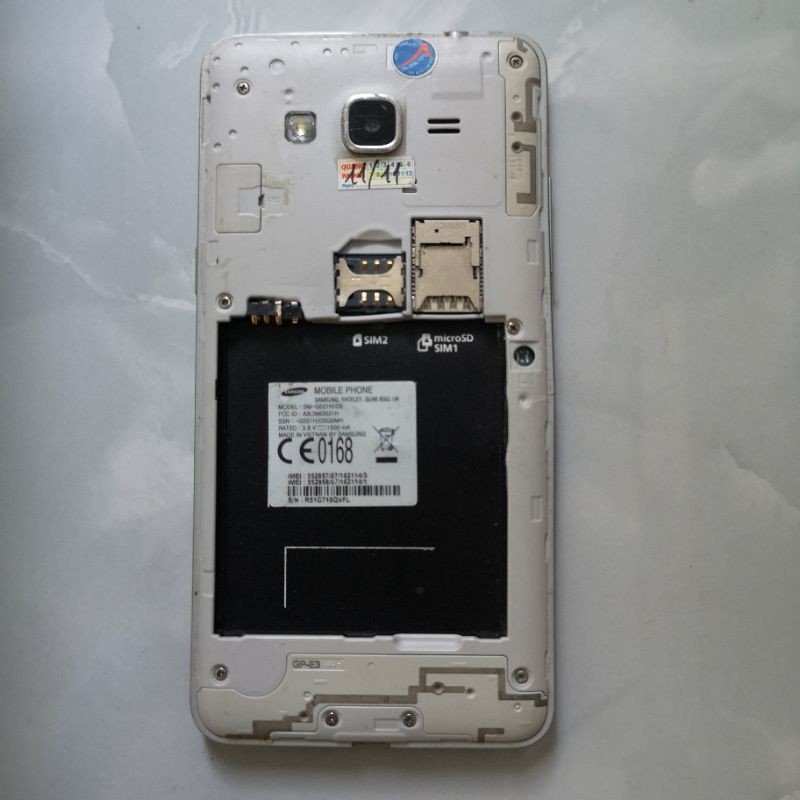 Xác G531 máy vỡ màn hình, main mất nguồn, ko pin, đủ nắp sau
