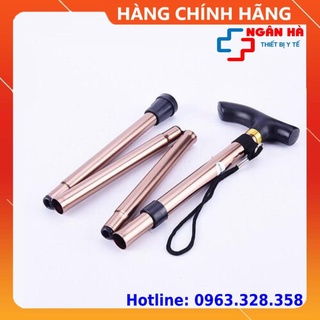 Gậy batong, gậy chống cho người già gấp gọn 4 khúc-hàng cao cấp