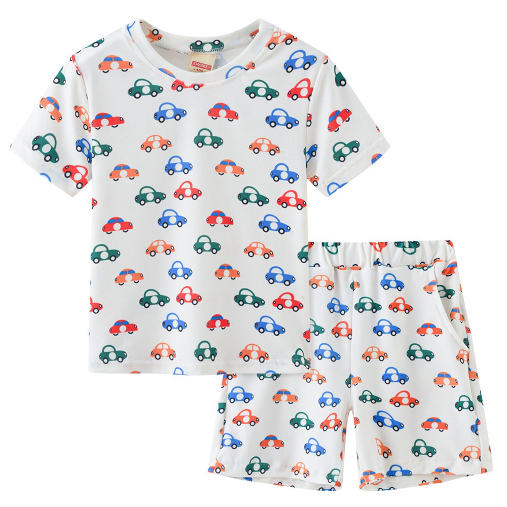 Kids Boys Housewear 2PCS Set Baby Boy Pajamas Soft Cotton Print Dinosaur Boy Sleepwear Pyjamas