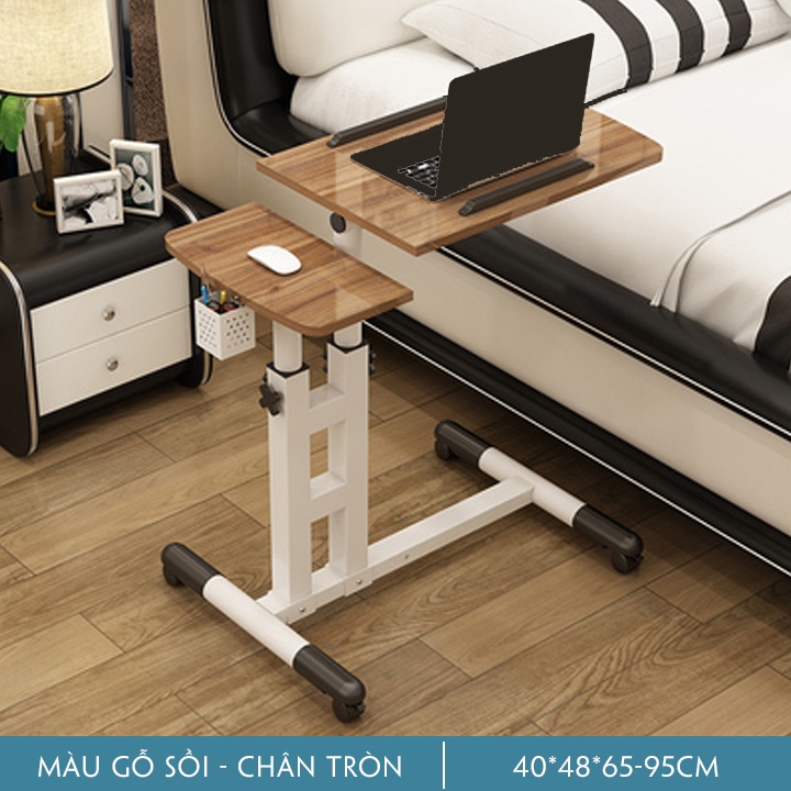 Bàn Làm Việc Nâng Hạ Chiều Cao Mặt Xoay Nghiêng, Bàn Máy Tính Laptop Thông Minh