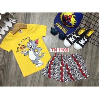 Bộ thun cotton sz nhí cho bé trai