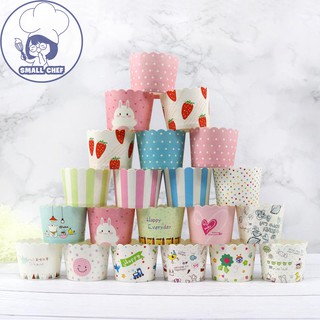 Set 10-50 cốc cupcake giấy cứng nhiều mẫu mới