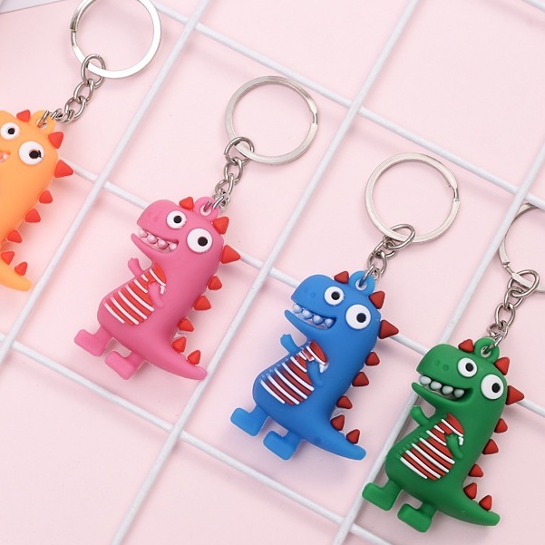 Móc khóa khủng long hạnh phúc dễ thương 3.8*5cm