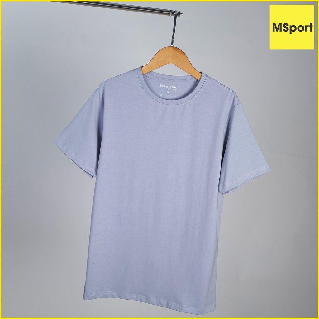 Áo Thun Trơn Nam Cổ Tròn Chất Vải Cotton 100 Mềm Mịn Thấm Hút Mồ Hôi Cực Tốt Màu Khoai Môn