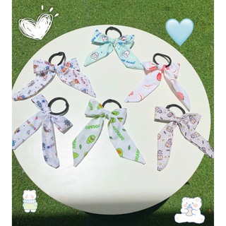 Cột tóc Scrunchies nơ xinh xắn