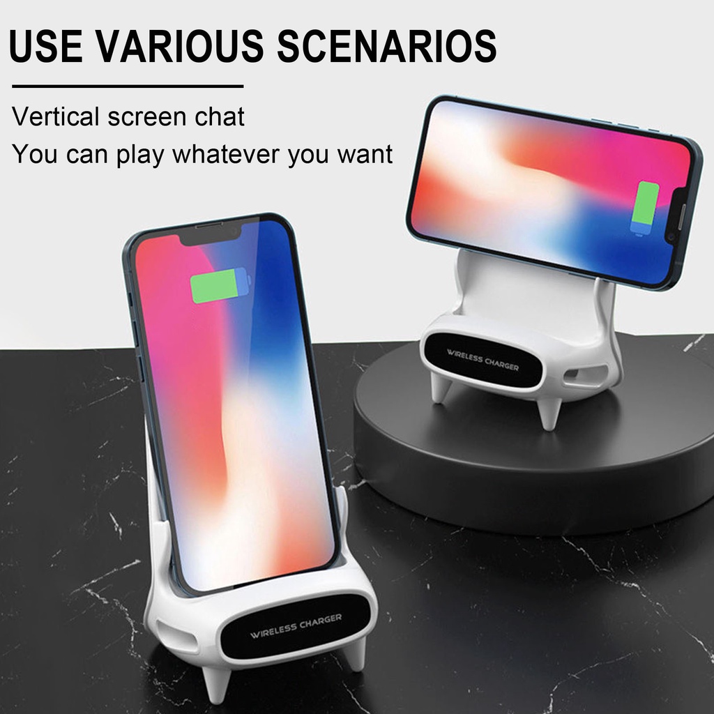 Đế sạc nhanh không dây để bàn hỗ trợ sạc cho Iphone 13 Samsung S22