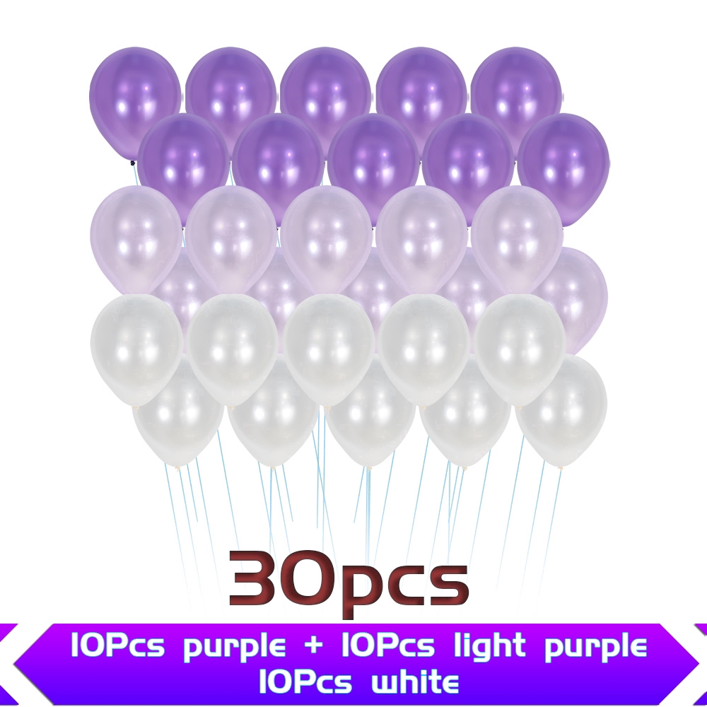 Bộ 30 bong bóng 10inch màu ngọc trai trang trí tiệc