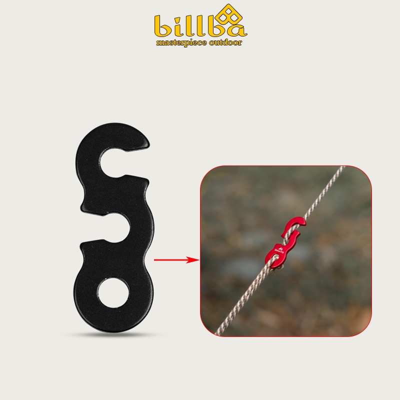 Bộ 10 Khóa Căng Dây Dựng Lều 2 Rãnh Bằng Hợp Kim Nhôm Chất Lượng Cao Cấp (BB5112) - Billba Outdoors