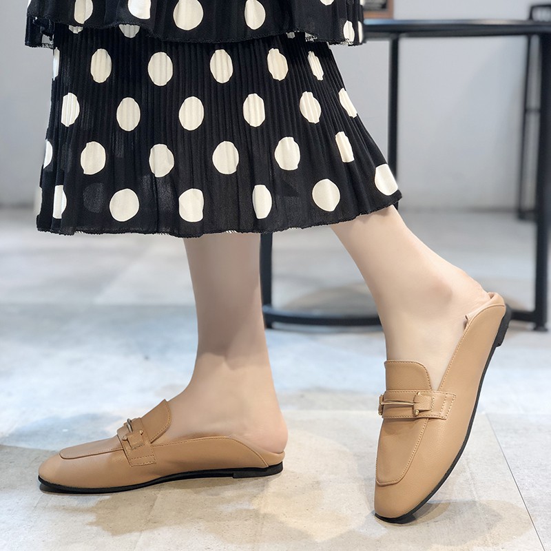 Giày Lười Da Mềm Size Lớn 41-43 Thời Trang Cho Nữ