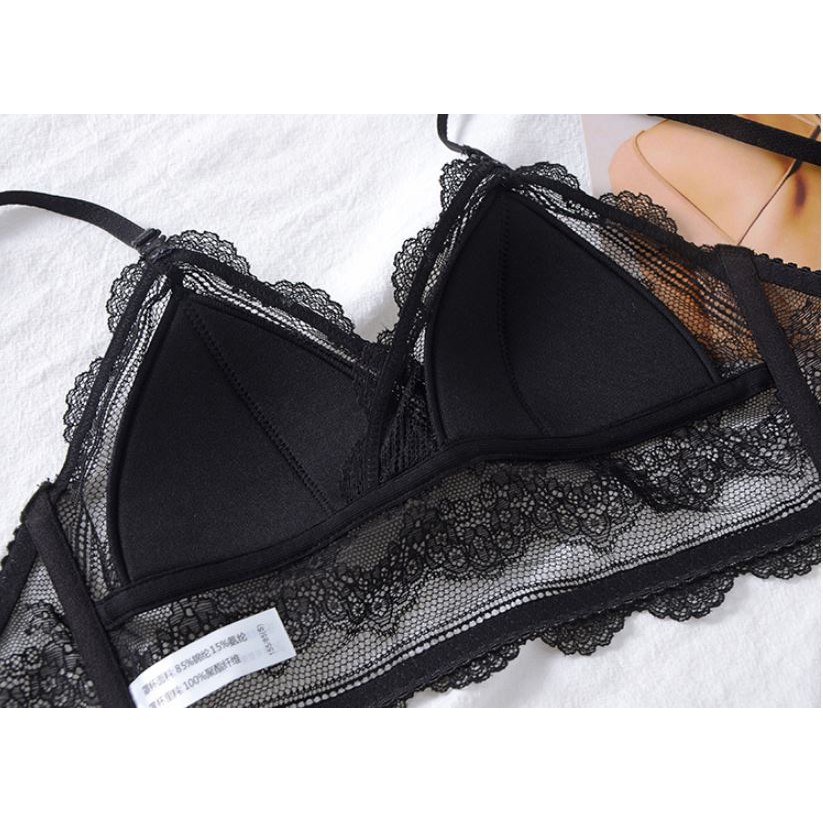 Bralette Ren Lưới Hở Lưng Sexy Mới B320