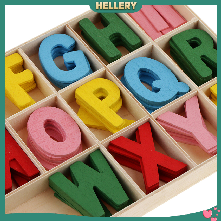 Hộp 156 Chữ Cái Bằng Gỗ Dùng Để Trang Trí Cho Bé