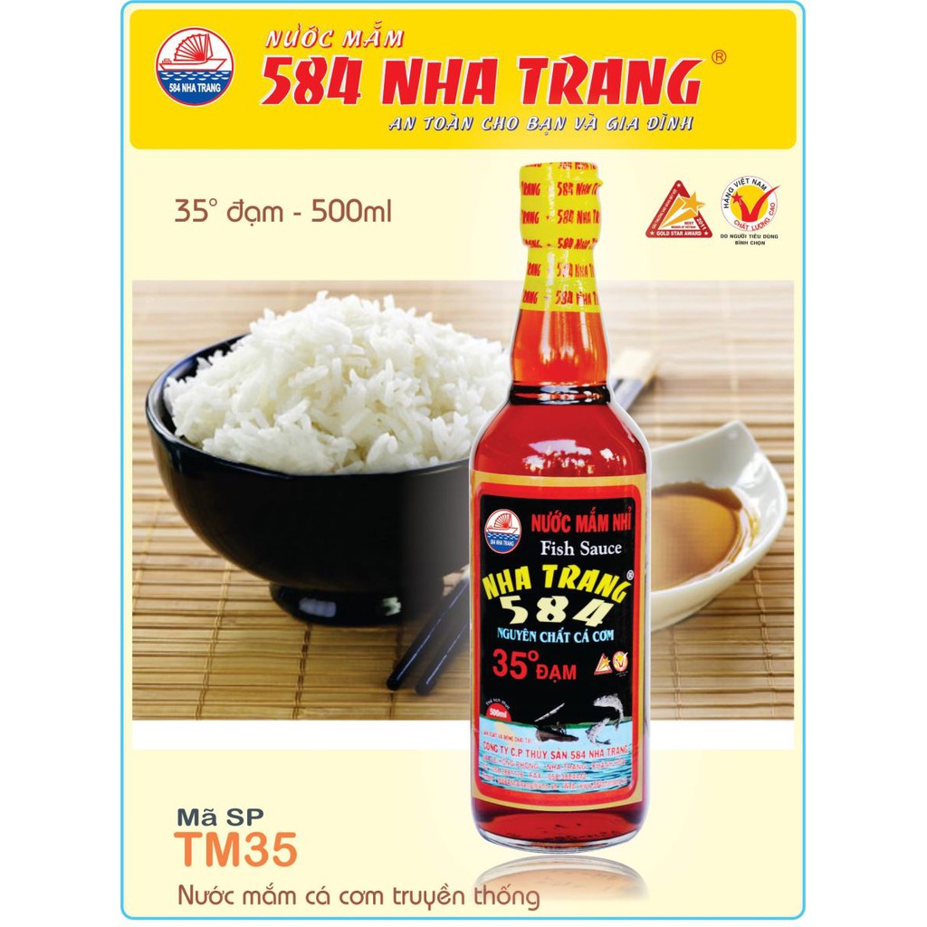 Nước mắm 584 NT 35 độ đạm 330k/thùng