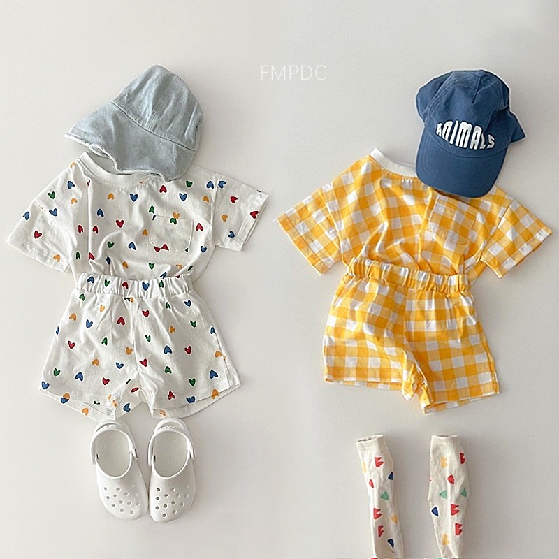 Set Áo Thun Tay Ngắn & Quần Short Cho Bé Gái
