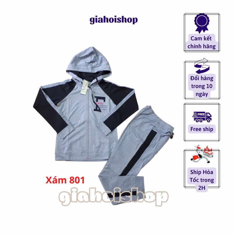 Thanh lý Bộ mặc nhà Gia Hồi Chữ Fresh