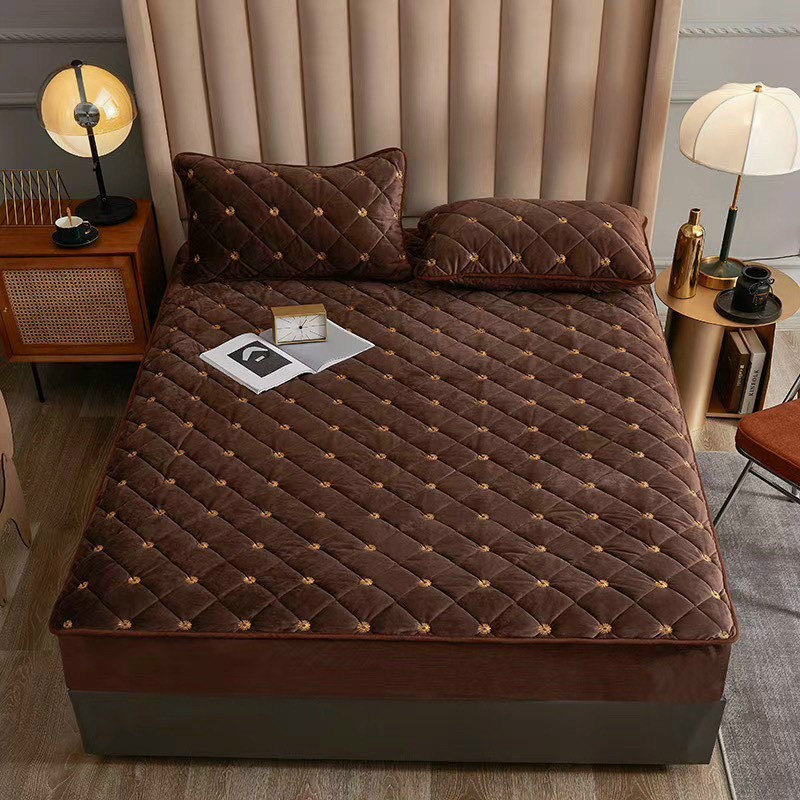 Ga gối nỉ thêu MUJI nhập khẩu sẵn hàng m6, m8, 2m2 | BigBuy360 - bigbuy360.vn