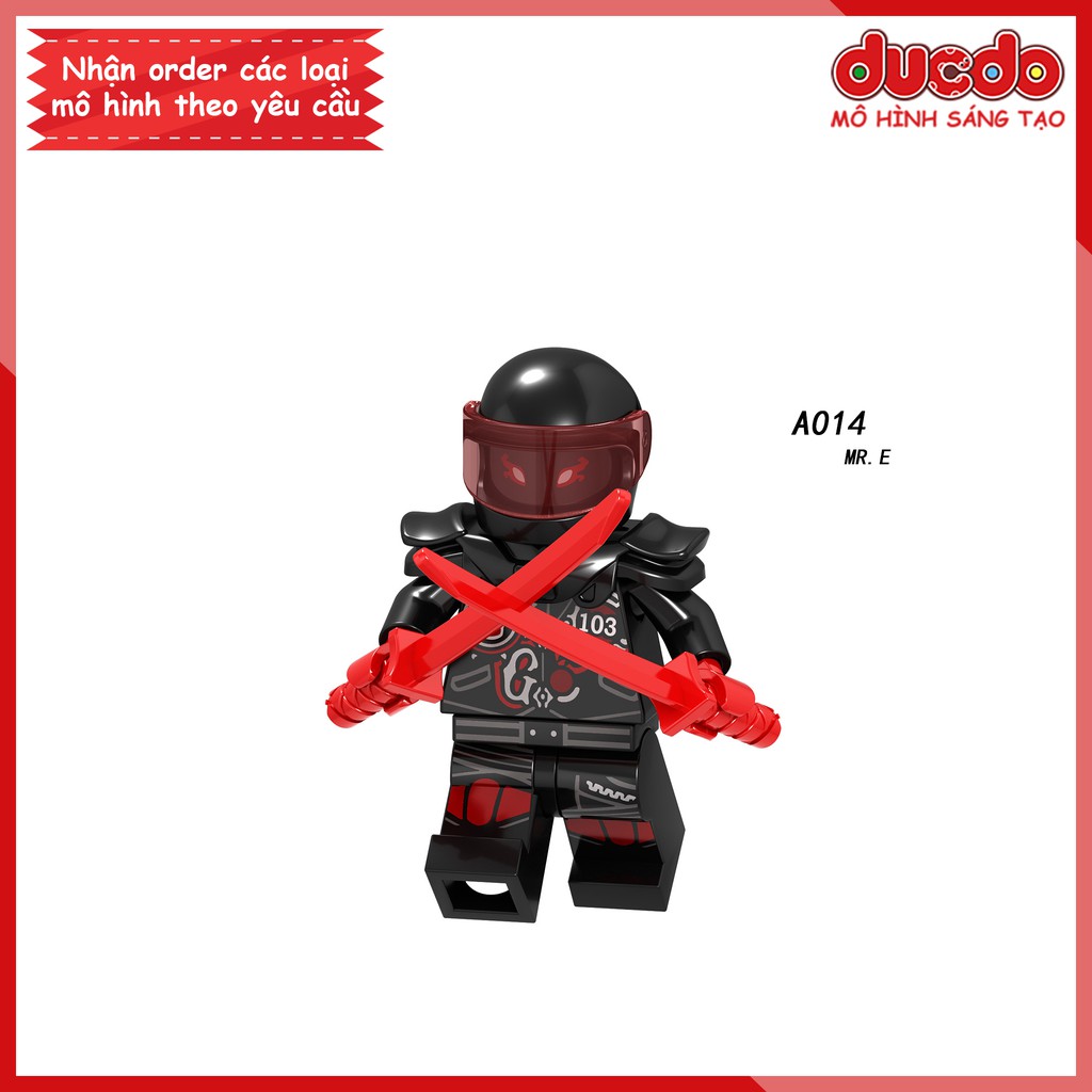 Minifigures các nhân vật trong Ninjago mới nhất tuyệt đẹp - Đồ chơi Lắp ghép Xếp hình Mini Ninja Mô hình LeLe A009-A016