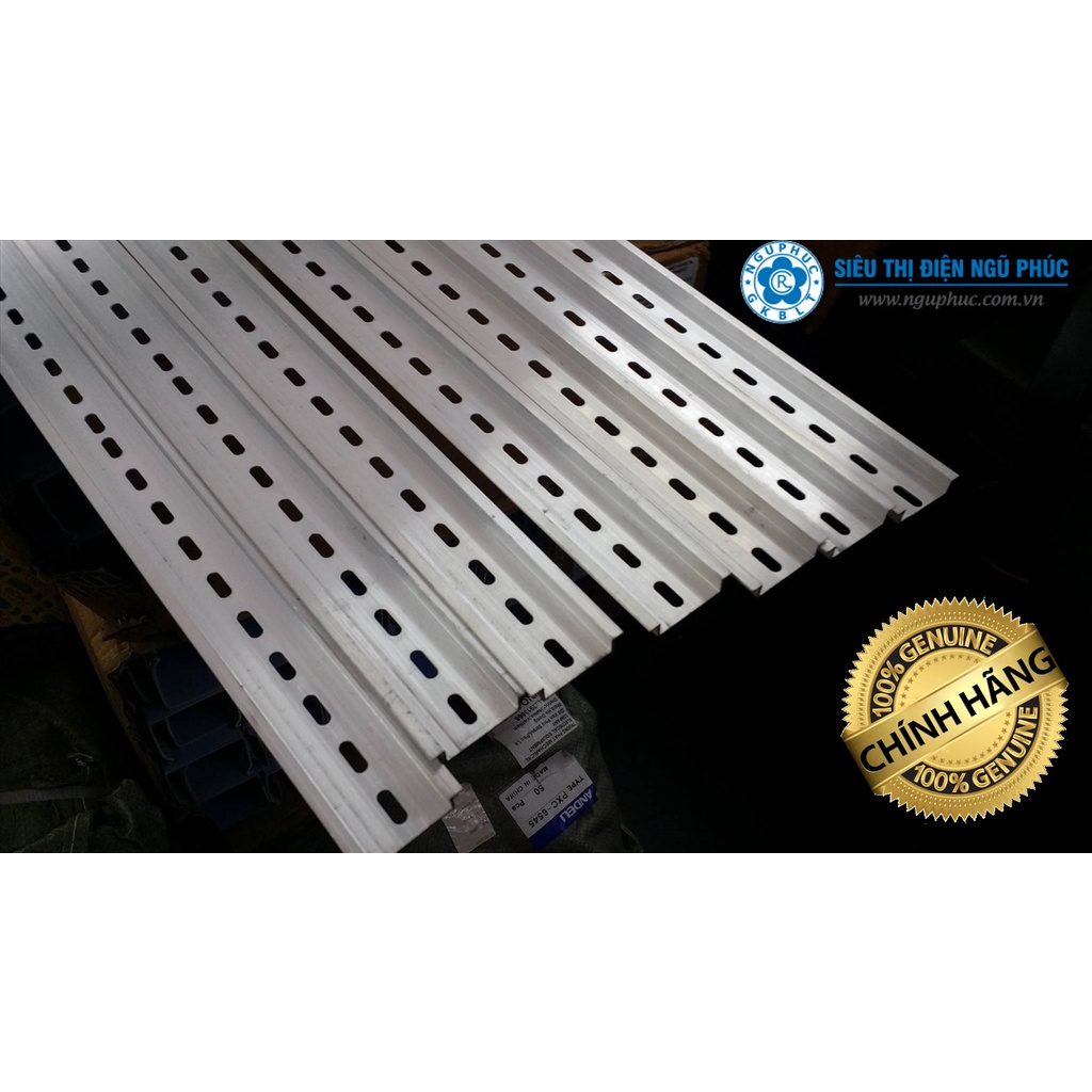 Thanh ray nhôm gài aptomat - thanh rack gài át tủ điện