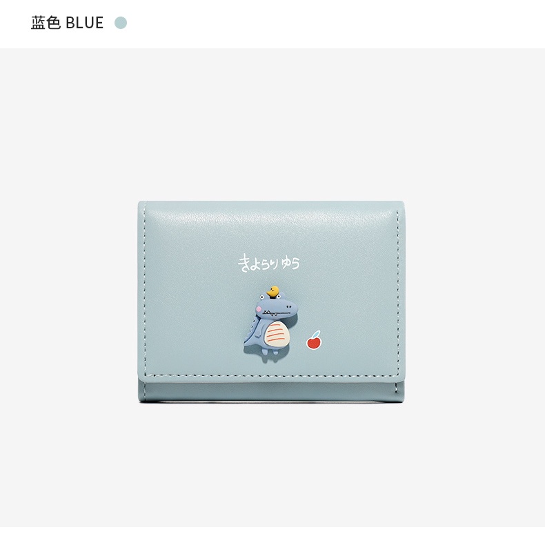 Ví nữ mini cute cầm tay nhỏ gọn đẹp , bóp nữ mini gắn hình khủng long vn016