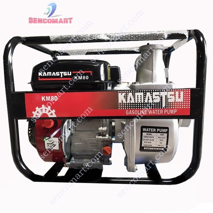 thanh lý Máy bơm nước Kamastsu KM80 công suất 2,9kw- Máy bơm nước chạy xăng 4 thì