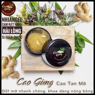 Tan mỡ -cao gừng thiên nhiên
