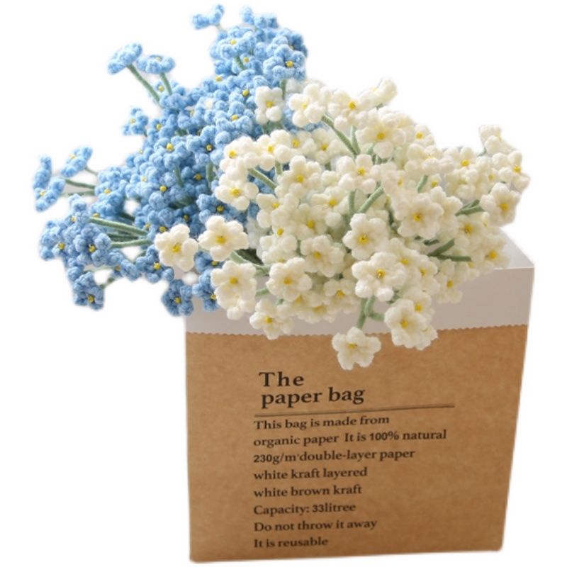 [diy] Bó Hoa Đan Len Thủ Công Không Đối Xứng Làm Quà Tặng#diy móc len#Hoa thủ công tự làm#tự làm#hoa handmade