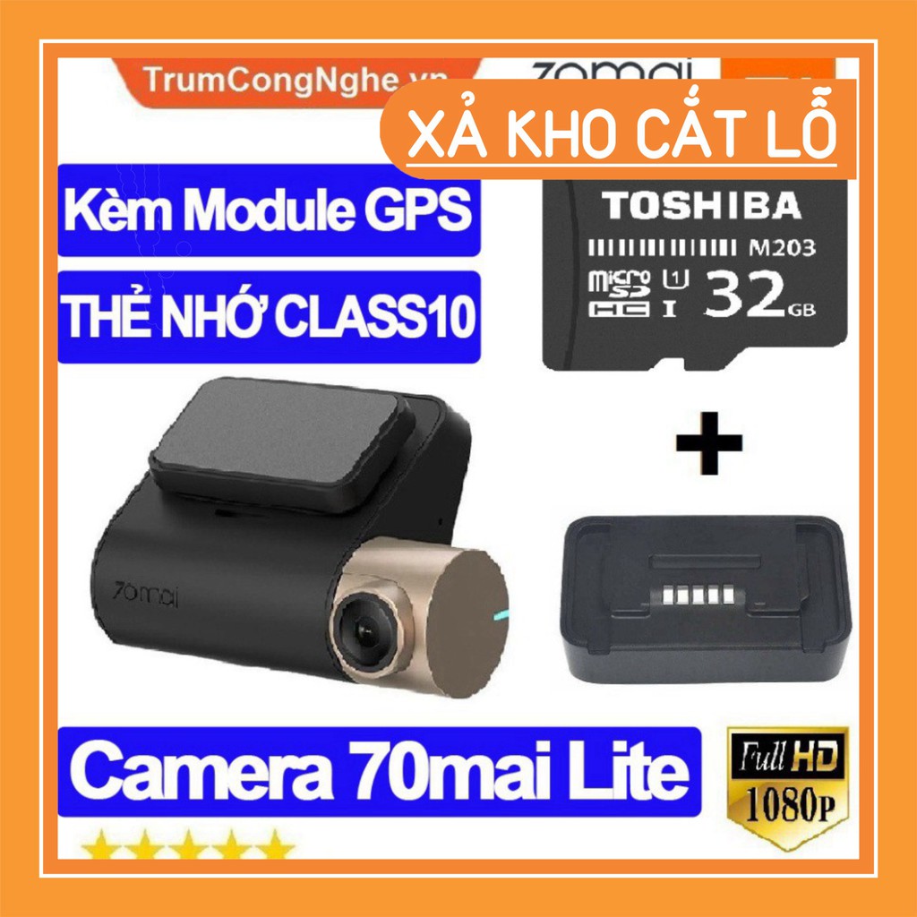 GIÁ KHUNG KHIẾP Camera hành trình Xiaomi 70mai Lite - Kèm Module GPS Và Thẻ nhớ 32GB - Phiên Bản Tiếng Anh GIÁ KHUNG KHI | BigBuy360 - bigbuy360.vn