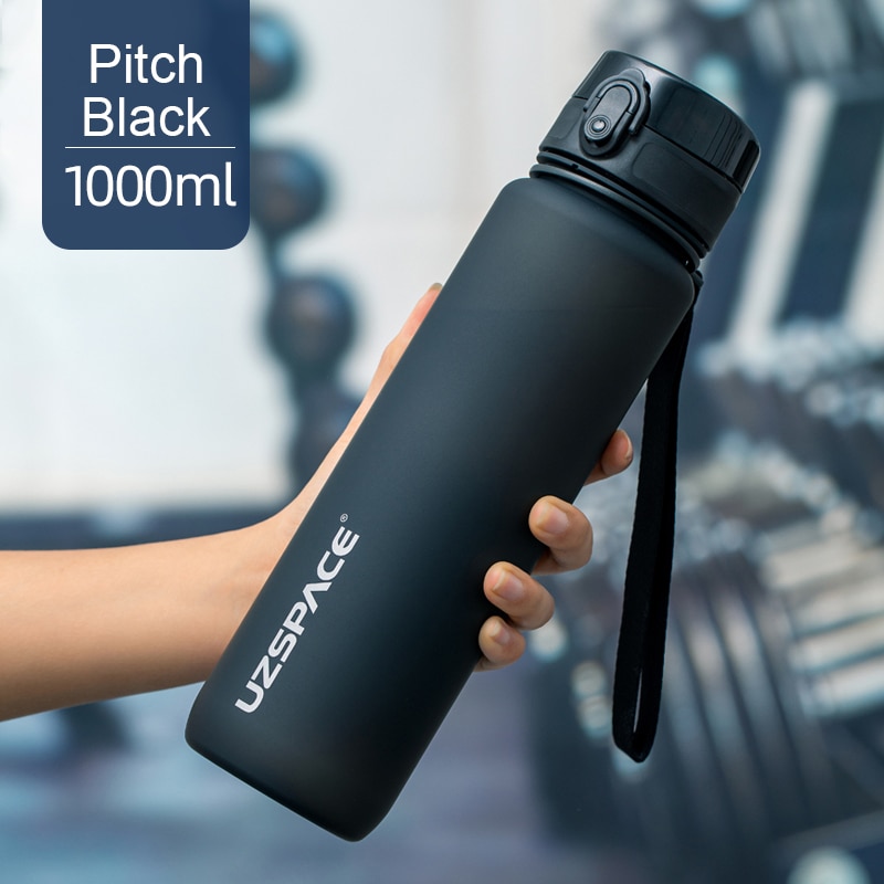 UZSPACE Water Bottle High cost performance Portable Leak-proof Outdoor Tour Sport shaker Drink Tritan Plastic Bottle 500/1000ml