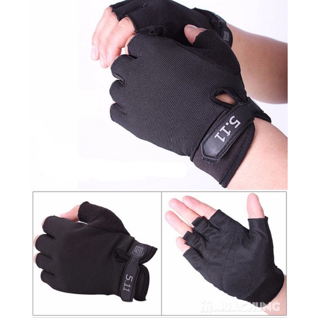 Đôi găng tay hở ngón thời trang chống nắng màu ngẫu nhiên pd0037