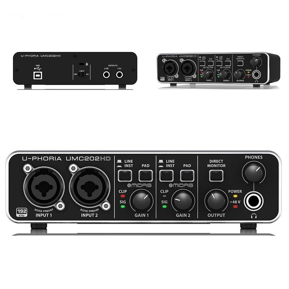 Behringer U-PHORIA UMC202HD - Sound Card Thu Âm Và Làm Nhạc