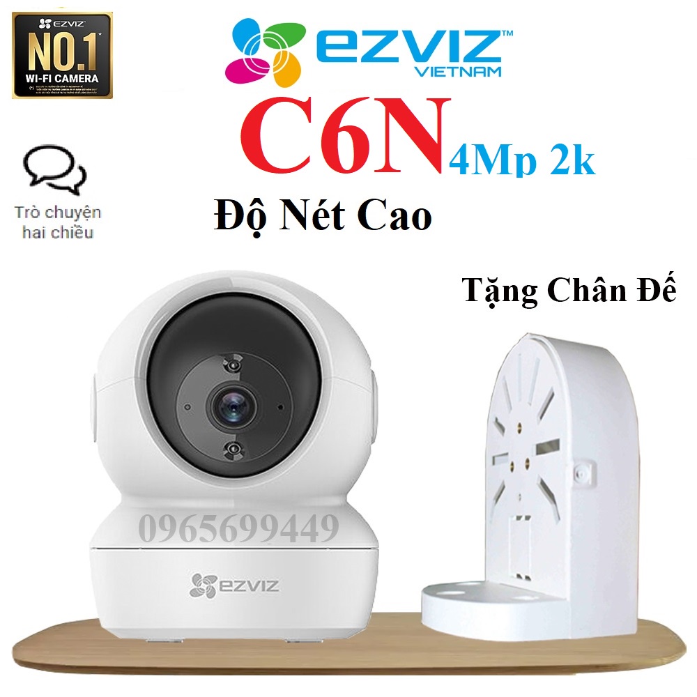 Camera Wifi Xoay 360 Đàm Thoại 2 Chiều EZVIZ C6N 2M 1080P ,Ezviz TY2 2Mp 1080p, Ezviz C6N 4Mp 2K-Chính Hãng