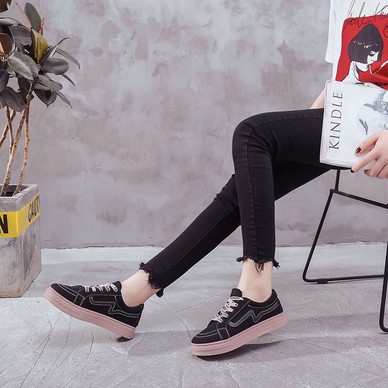 [INS HOT] Giày lười chất liệu canvas kiểu dáng đơn giản hợp thời trang dành cho nữ （1901） | BigBuy360 - bigbuy360.vn