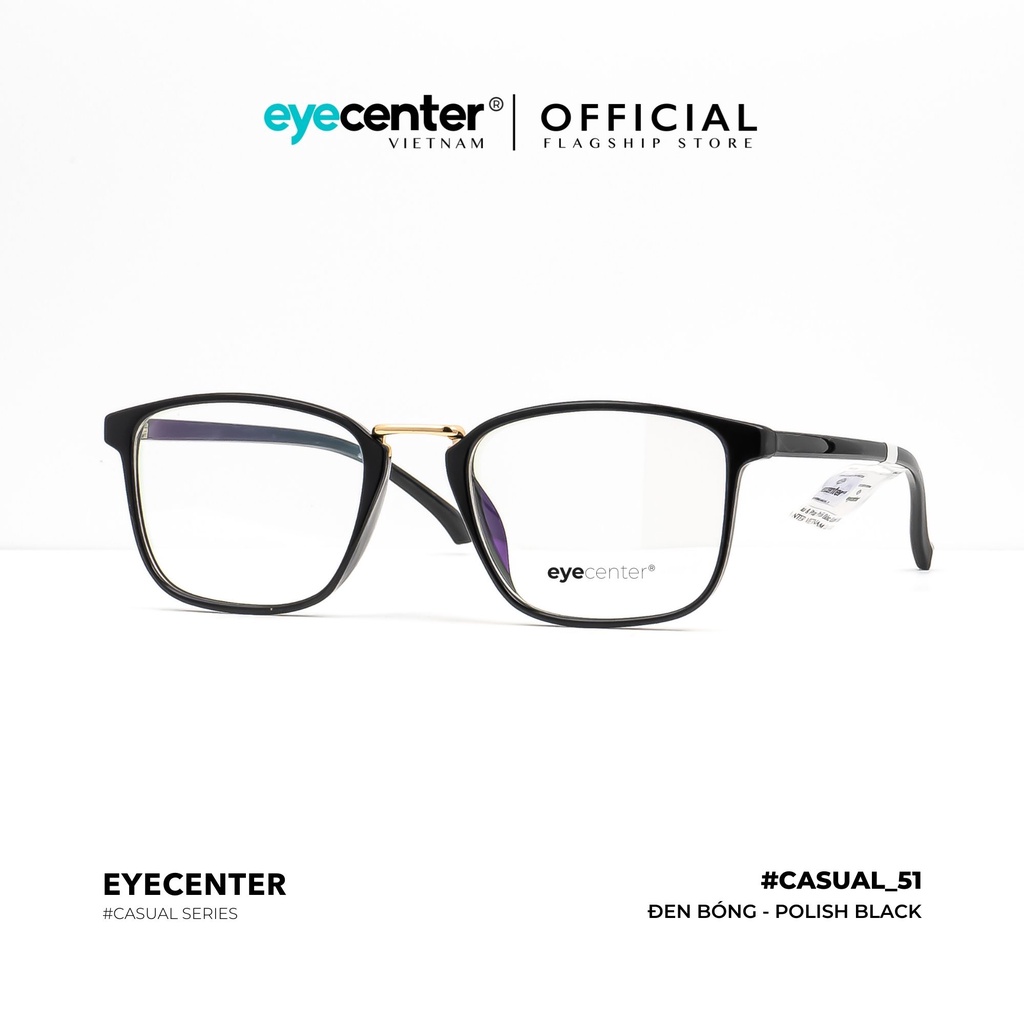 Gọng kính nam nữ chính hãng EYE CENTER K05-S mắt vuông nhựa dẻo chống gãy nhập khẩu by Eye Center Vietnam