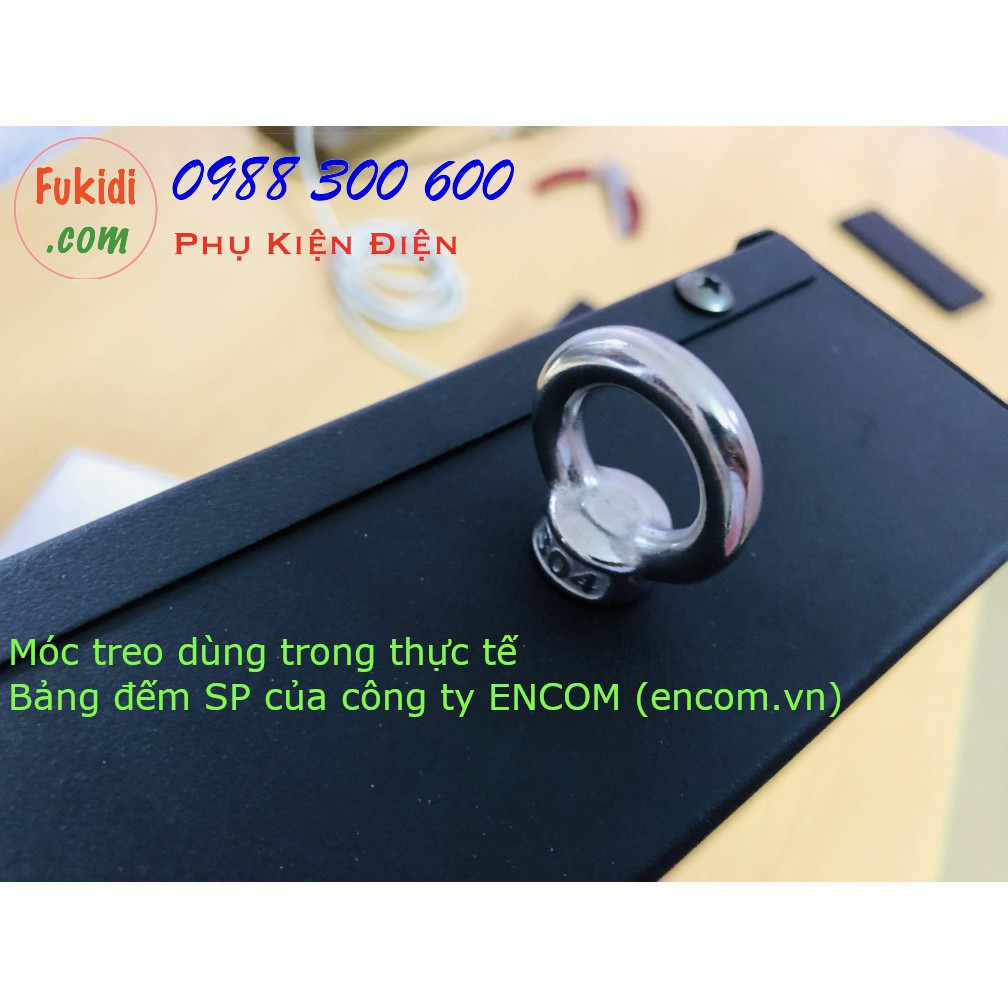 5 cái móc treo tròn M6, khoen treo tròn M6, inox 304, phi 16mm - M0CM6