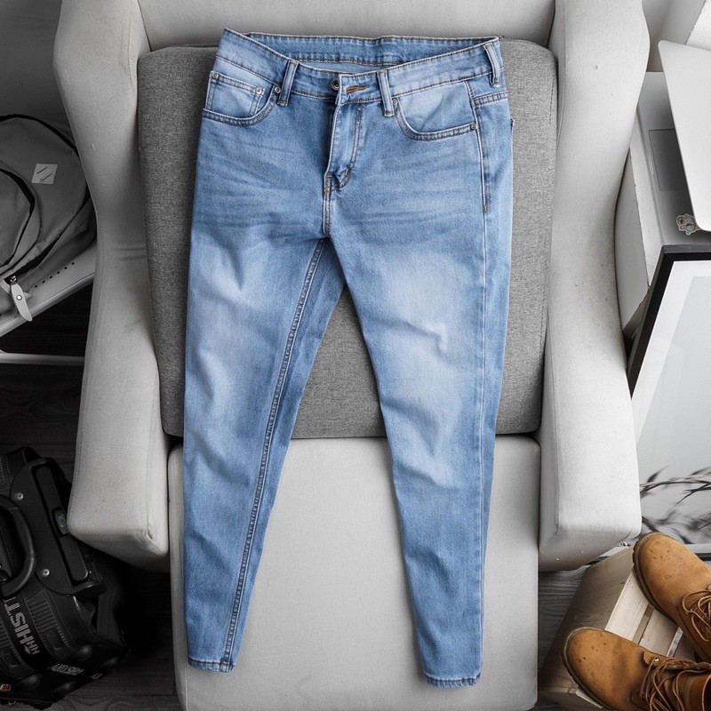 HOT TREND QUẦN JEAN NAM QUẦN BÒ NAM THỜI TRANG HÀNG MỚI VỀ  QUẦN RIN  ỐNG ÔM VNXK CAO CẤP HAIAN JEANS