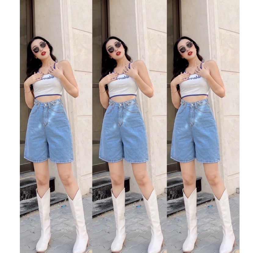 [ VẪN ĐỢI ] QUẦN JEANS NGỐ LỬNG NỮ LƯNG CAO CẠP CHỈNH XỊN SÒ MÀU XANH NHẠT HOT HIT PHONG CÁCH NITI ĐỈNH CỦA CHẤT