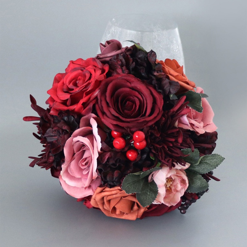 Hộp Hoa Cẩm Tú Cầu Giả Dùng Trang Trí Tiệc Cưới