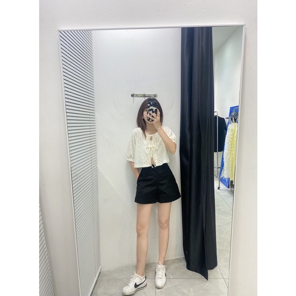 QUẦN SHORT LƯNG CAO 2 LỚP, CHẤT KAKI MỎNG, CÓ TÚI, HACK DÁNG ĐỈNH CHÓP