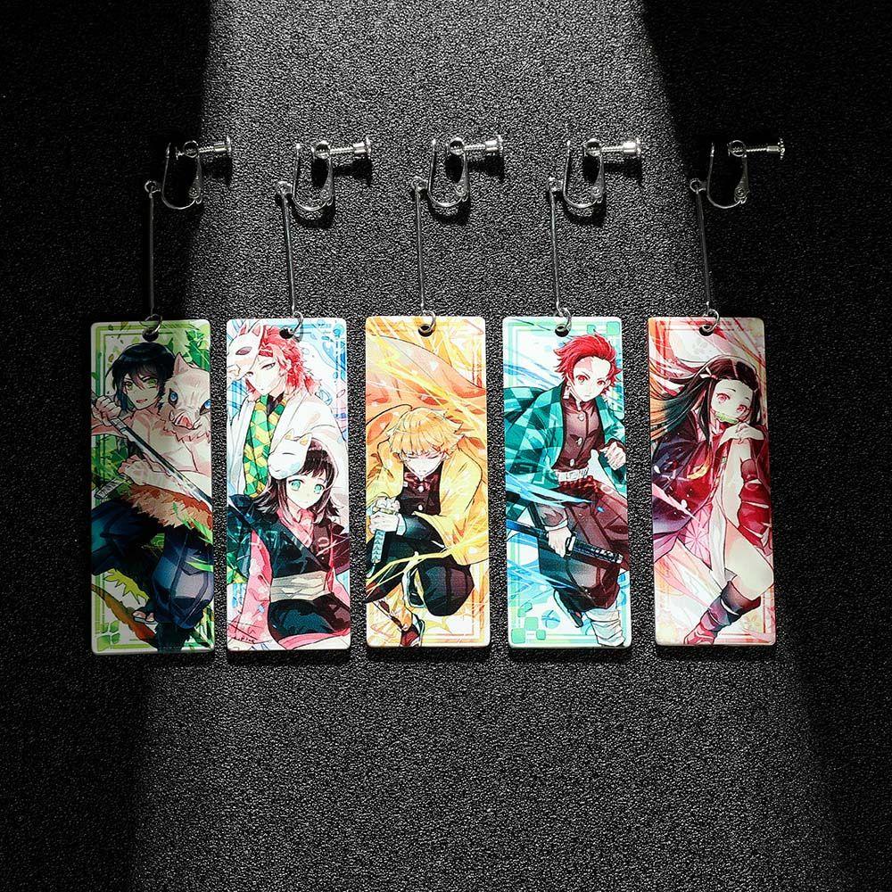 Khuyên Tai Acrylic Hình Anime Demon Slayer Độc Đáo