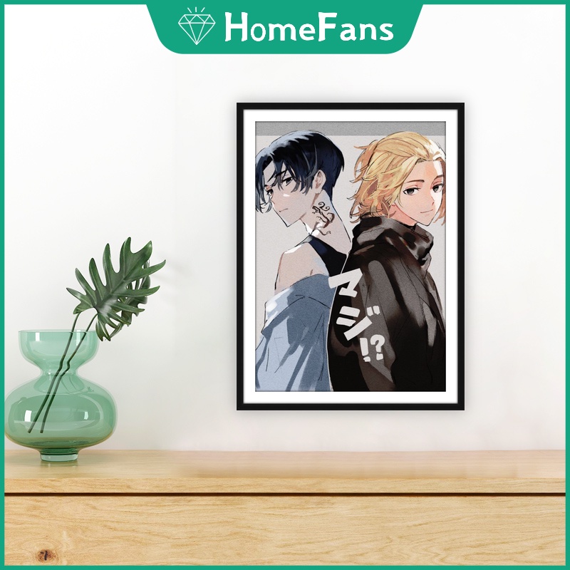 【HF】Tokyo Revengers Bộ Tranh Đính Đá 5D Tự Làm 30x40cm/40x50cm Họa Tiết Hoạt Hìnhkyo Revengers Trang Trí Nhà Cửa Cho Bé Và Người Lớn