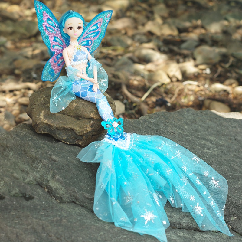 Búp Bê BJD 13 Khớp Nàng Tiên Cá Lấp Lánh Dễ Thương - Cao 45cmp