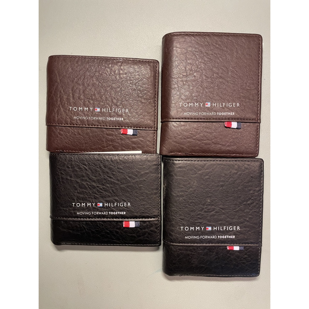 Ví Da Nam Tommy Cao Cấp,Bóp da Tommy, Da Bò Thật Mềm Mịn, Không Nhăn, Chống Bám Bụi - Full box cao cấp