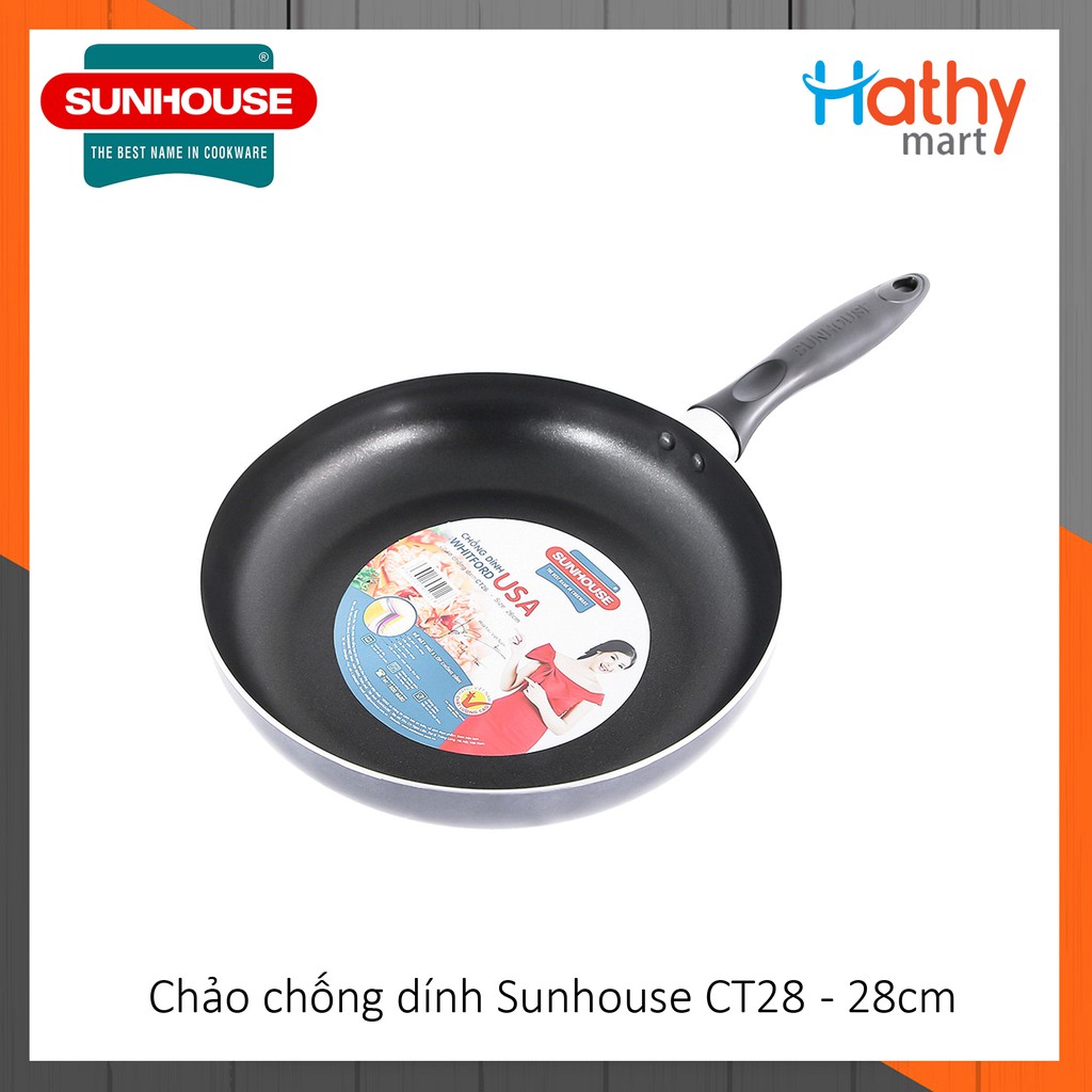 Chảo nhôm chống dính 28 cm Sunhouse CT28