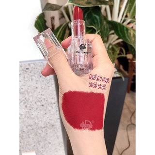 Son thỏi lì siêu mịn môi DOLLY VARIETY [Màu Đỏ đô]