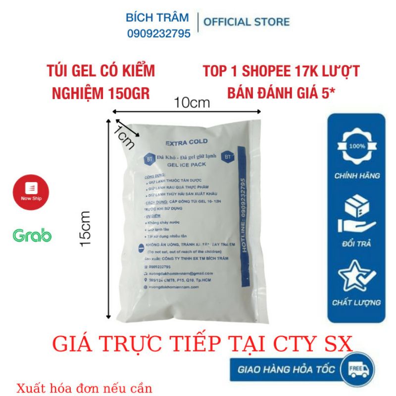 Đá gel đá khô 150gr quạt điều, bảo quản tươi thực phẩm, hạn sốt, giảm đau