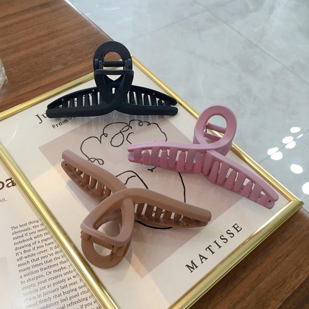 Kẹp Tóc Càng Cua Cỡ Lớn Bằng Acrylic Mặt Nhám Nhiều Màu Sắc Thời Trang Dành Cho Nữ