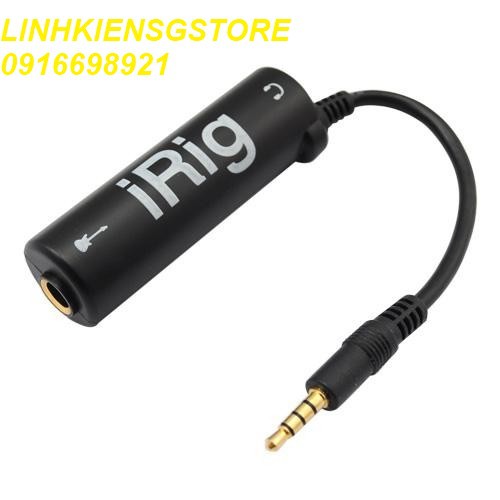 Thiết bị thu âm Live Stream irig cho điện thoại máy tính bảng jack 3.5mm đàn điện guitar ..