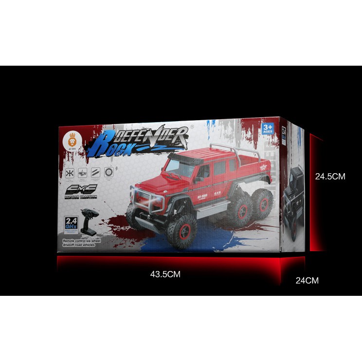 Xe Off- Road 6x6 Flytec RC Car 1/12 4CH 6WD Rock