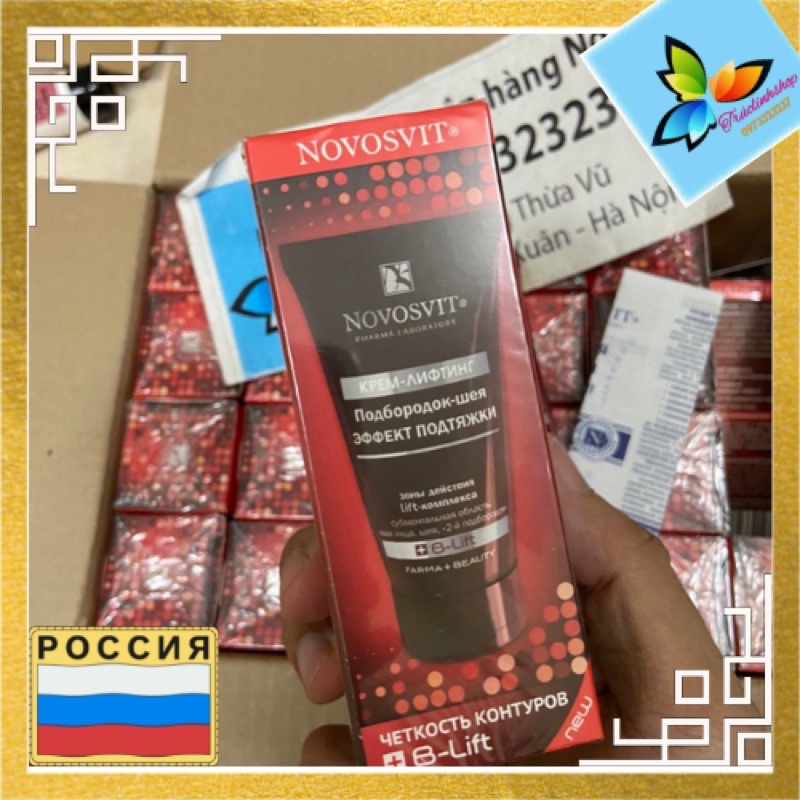 Kem nâng cằm cổ, thon gọn mặt Novosvit Nga 50ml