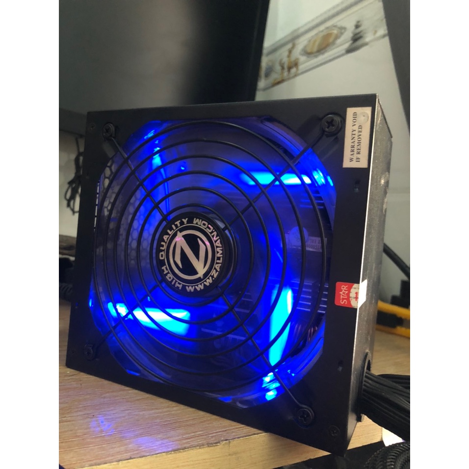 Nguồn máy tính Zalman 700W ZM700-TX 80 Plus Led Cũ.Hàng tháo máy