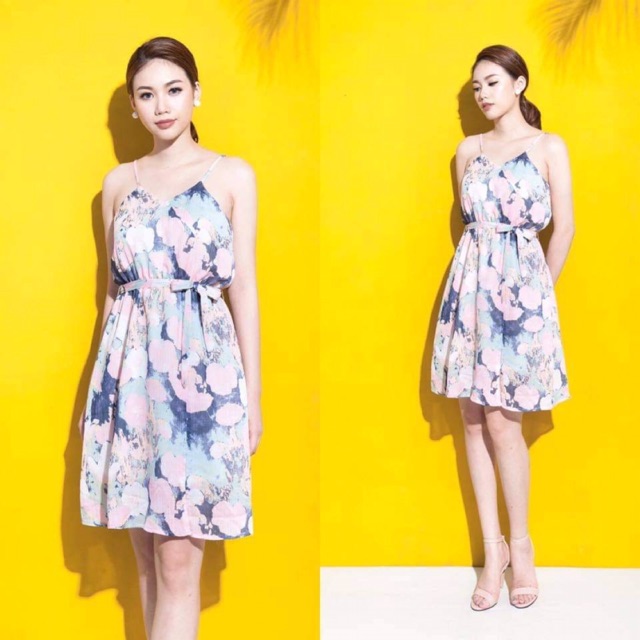 Váy hoa thiết kế pique